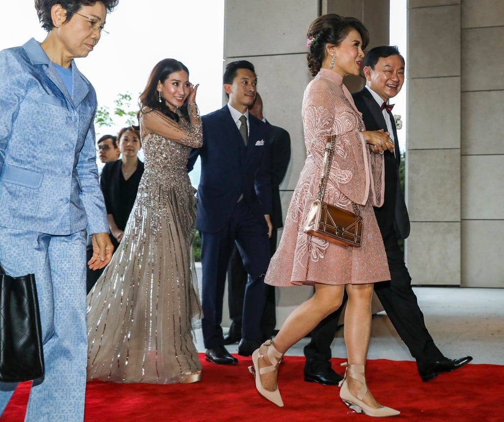 Thaksin Shinawatra (far right), Princess Ubolratana Rajakanya (second right) and Paetongtarn Shinawatraher (second left) arrive at the Rosewood Hotel in 2019. Photo: Sam Tsang Thaksin Shinawatra (far right), Princess Ubolratana Rajakanya (second right) and Paetongtarn Shinawatraher (second left) arrive at the Rosewood Hotel in 2019. Photo: Sam Tsang