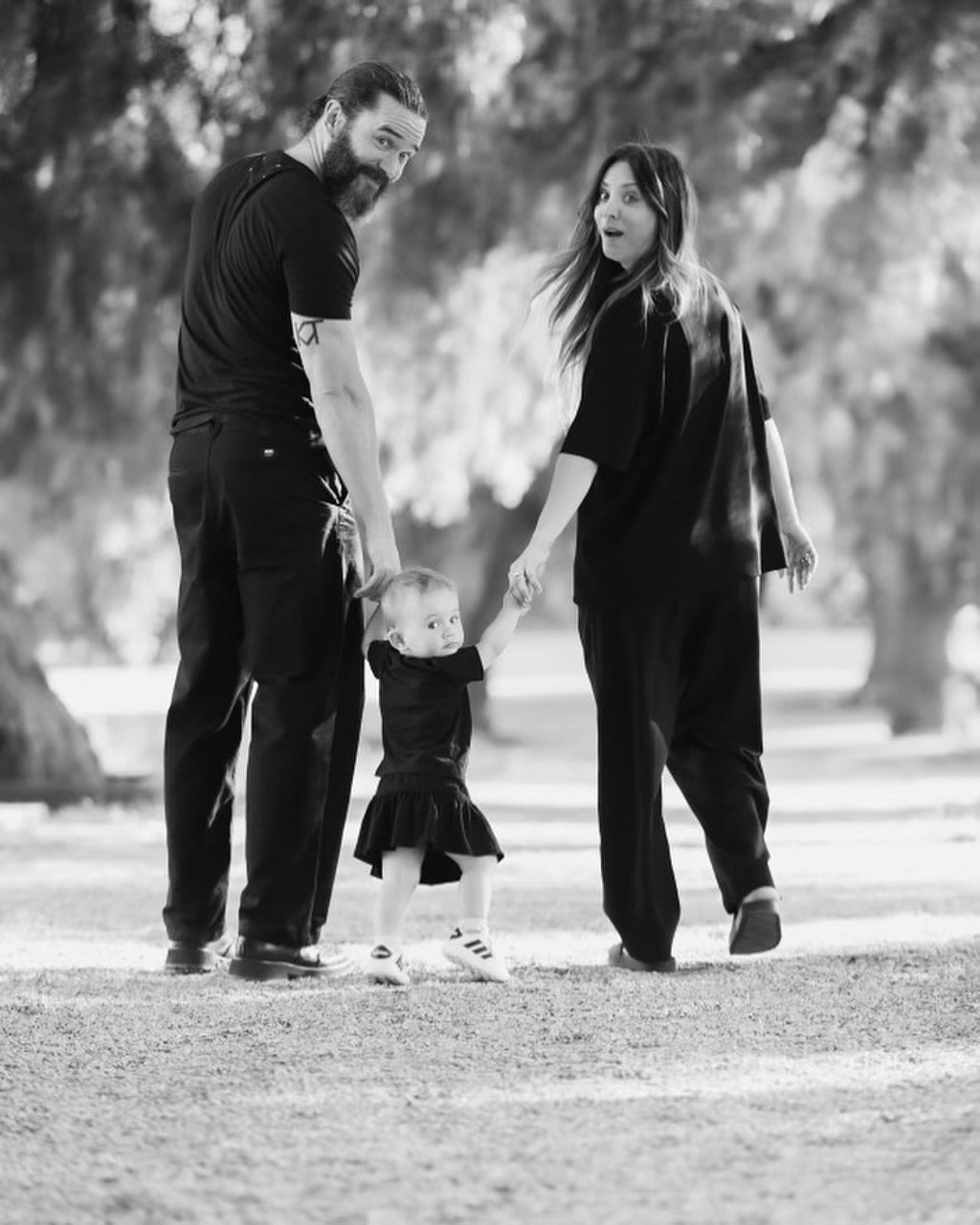 Tom Pelphrey and Kaley Cuoco are parents to one-year-old Matilda. Photo: @tommypelphrey/Instagram