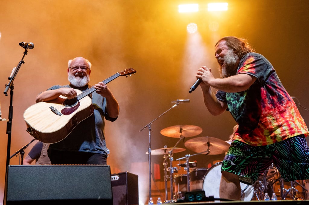 Kyle Gass and Jack Black of Tenacious D before the recent drama, performing at the Louder Than Life Music Festival in Louisville, Kentucky, in September 2022. Photo: Invision/AP