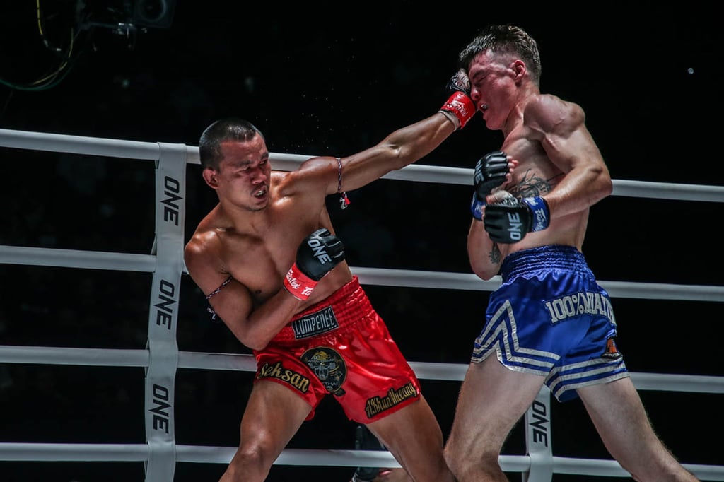 Seksan Or Kwanmuang (left) defeated Australian kickboxer Tyson Harrison last year. Photo: ONE Championship Seksan Or Kwanmuang (left) defeated Australian kickboxer Tyson Harrison last year. Photo: ONE Championship