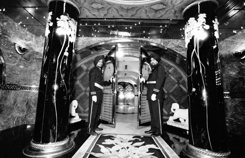 Sikh doormen at the entrance to The China City nightclub in Tsim Sha Tsui in 1993. Photo: SCMP