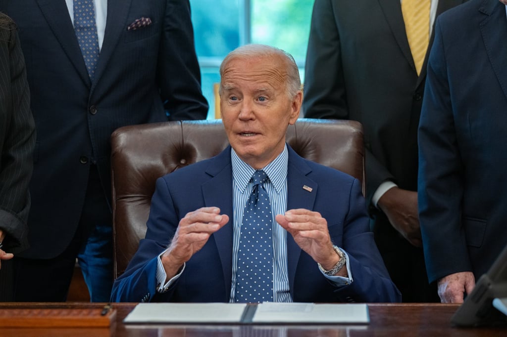US President Joe Biden approved the highly classified nuclear strategy in March, according to The New York Times. Photo: EPA-EFE US President Joe Biden approved the highly classified nuclear strategy in March, according to The New York Times. Photo: EPA-EFE