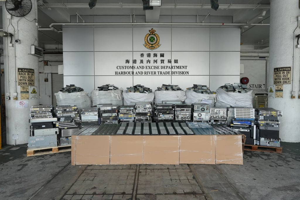 The goods were discovered in cargo containers. Photo: Handout