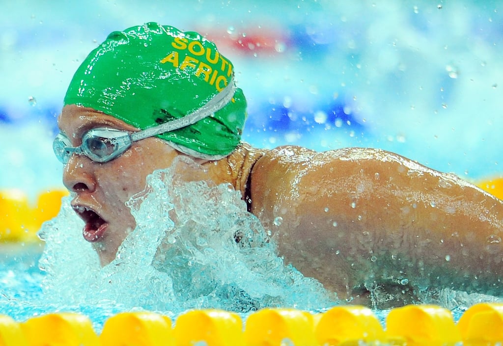 Natalie du Toit was the first amputee to qualify for the Olympics when she swam at Beijing 2008. Photo: Xinhua Natalie du Toit was the first amputee to qualify for the Olympics when she swam at Beijing 2008. Photo: Xinhua