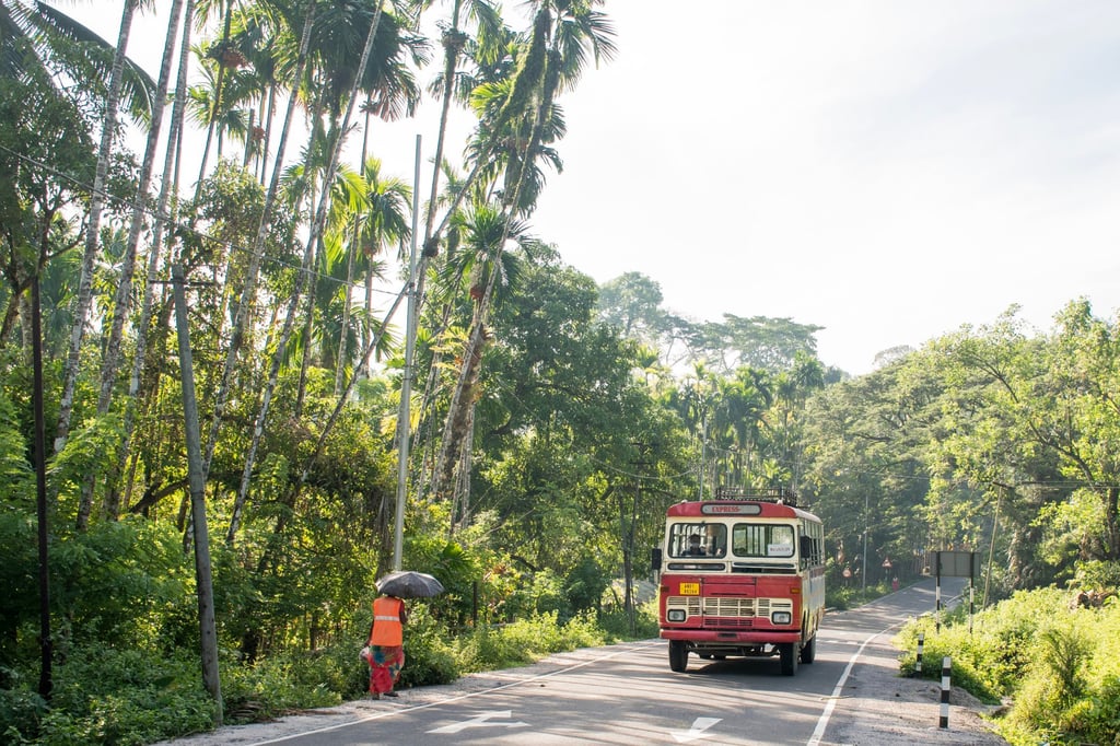 A local bus heads towards Mayabunder. Photo: Avantika Chaturvedi