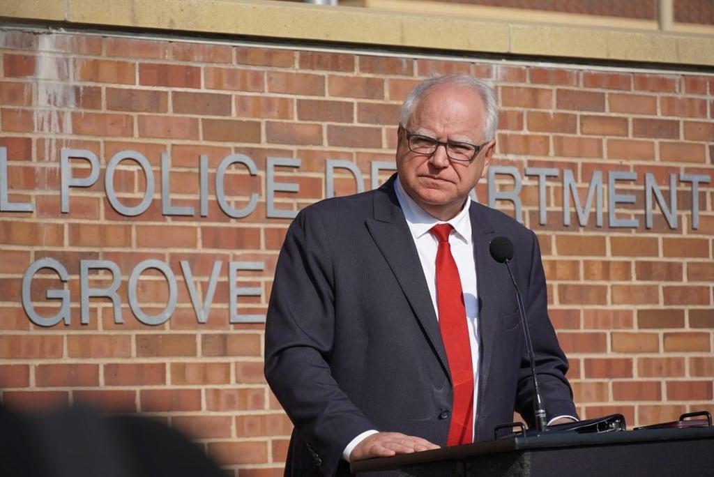 Tim Walz was a high school teacher and served in the National Guard for 24 years. Photo: @mngovernor/Instagram