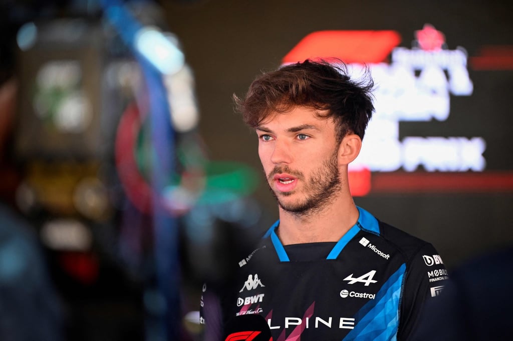 Alpine’s French driver Pierre Gasly speaks to the press ahead of this weekend’s Dutch Grand Prix. Photo: AFP