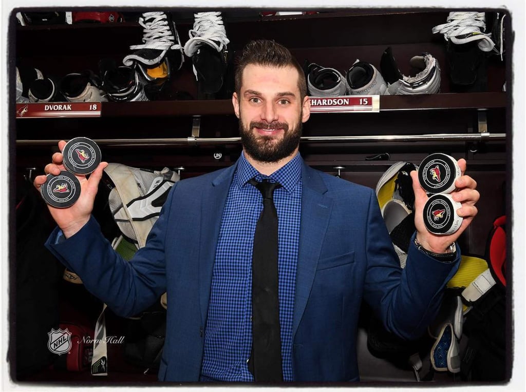 Brad Richardson won the Stanley Cup in 2012. Photo: @normhallphoto/Instagram