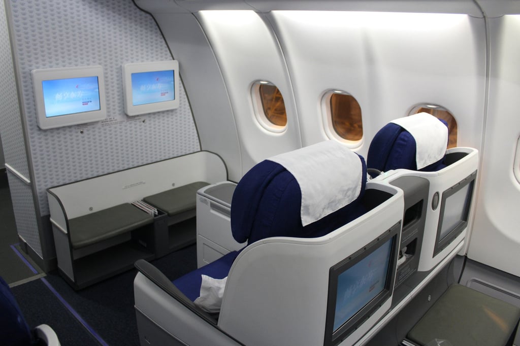 At one point, the woman’s noisy son barged into the first-class cabin. Photo: Shutterstock