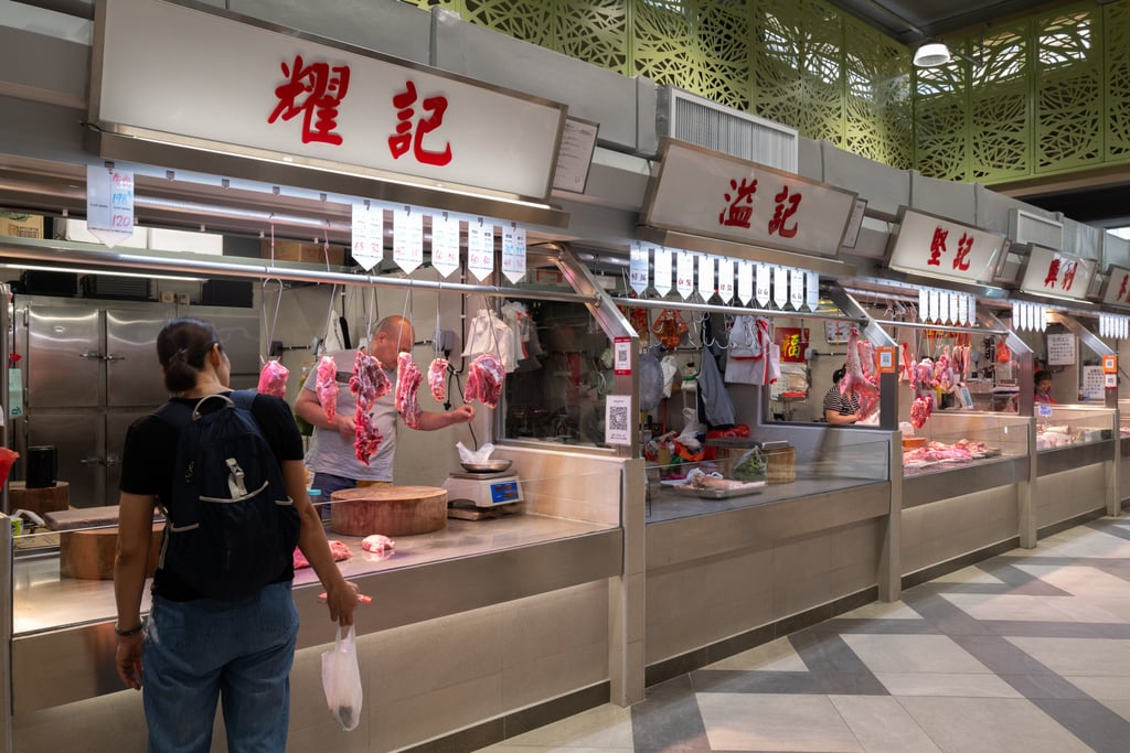 Many residents still prefer to buy their meat and perishables at a local market. Photo: Jocelyn Tam