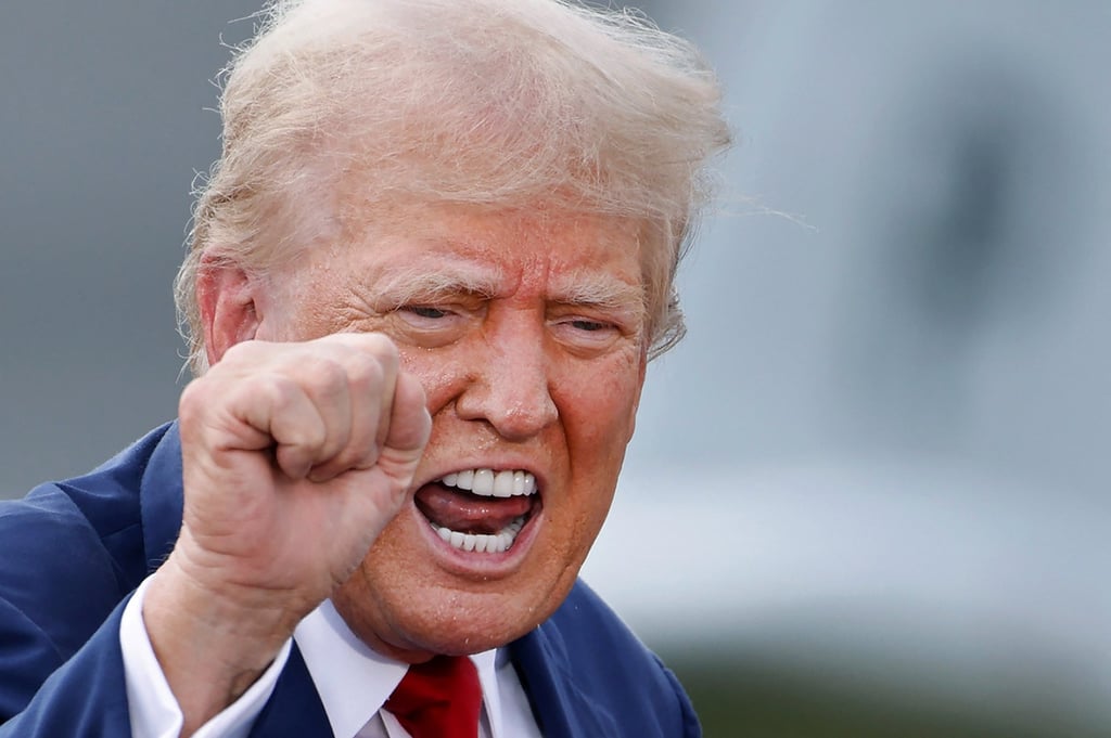 Donald Trump at a campaign rally in Asheboro, North Carolina. Photo: Reuters Donald Trump at a campaign rally in Asheboro, North Carolina. Photo: Reuters
