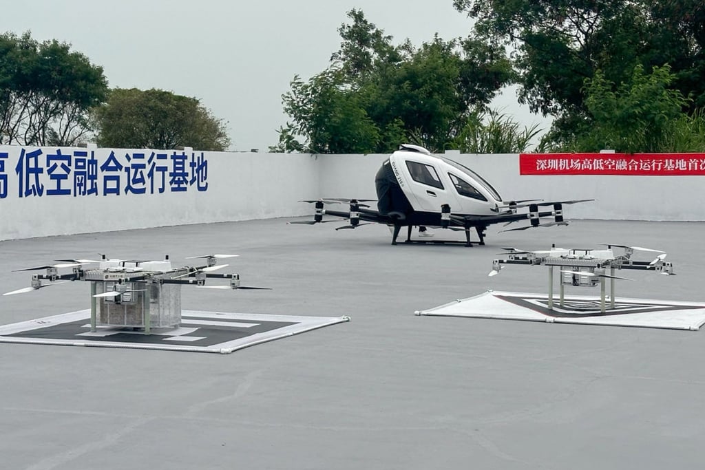 A low-altitude test-flight area at Shenzhen Bao’an International Airport in Guangdong province. Photo: Xinhua