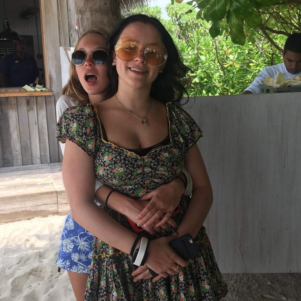 Mercy Cutler with Kate Moss’ daughter Lila Moss in April 2017. Photo: @therealmercycutler/Instagram