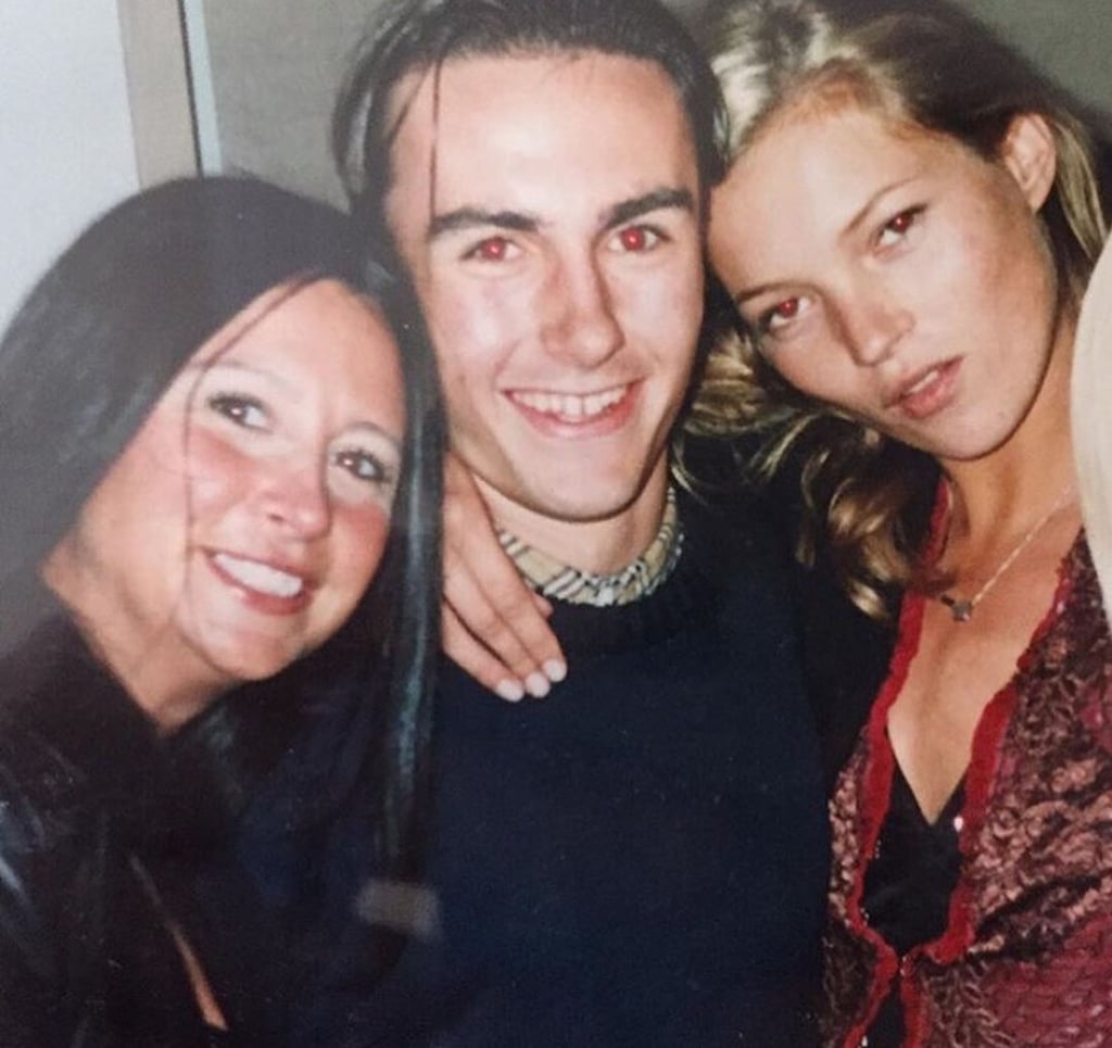 Fran Cutler back in her partying heyday with her cousin and Kate Moss. Photo: @francutler/Instagram