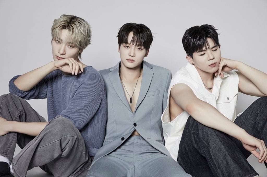 (From left) Kim Ji-seok, Park Hyun-jin and Lee Chan-yeon of Big Ocean. The three members all have different levels of hearing ability. Photo: Courtesy of Parastar Entertainment