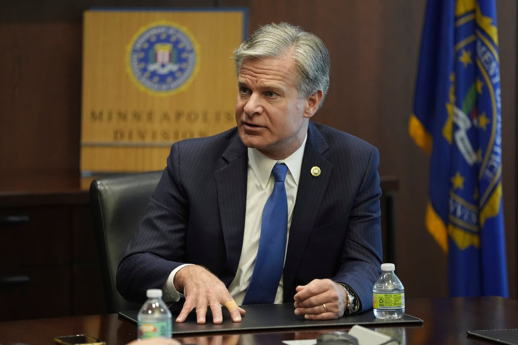 FBI director Christopher Wray. Photo: AP