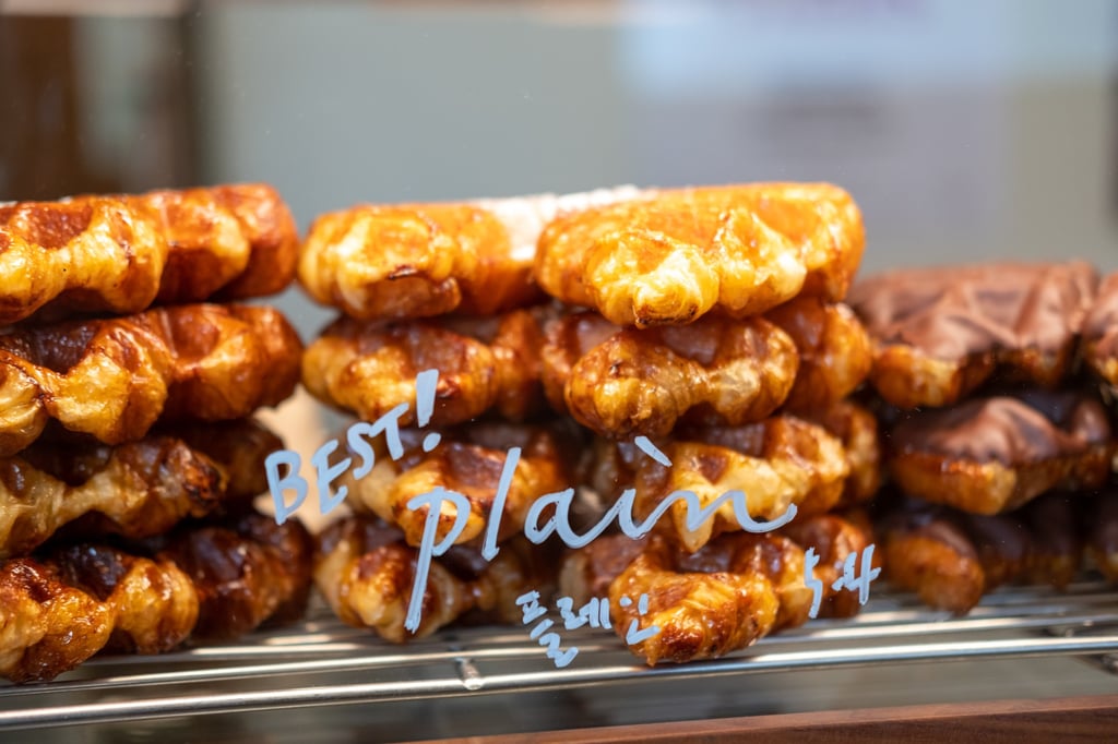 Croffles are a hybrid of a croissant and waffle, and was popularised in South Korea. Photo: Shutterstock