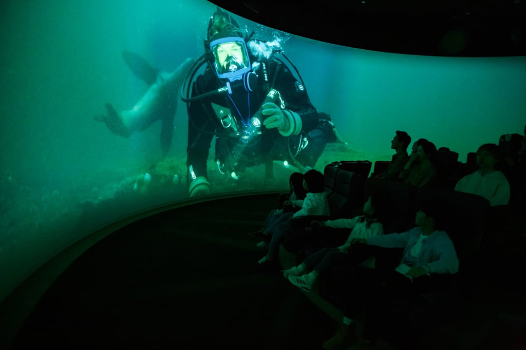 An immersive 360-degree screening at the National Geographic Ultimate Explorer. Photo: Novotown