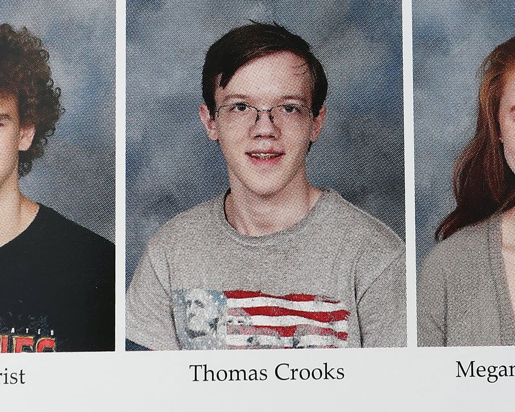 A 2020 high school yearbook photo of Thomas Crooks. Photo: Reuters