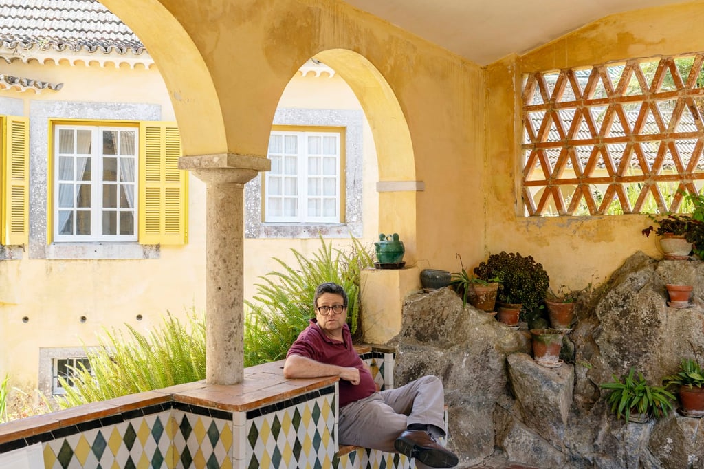 Martinho de Almada Pimentel at his mountainside mansion, Casa do Cipreste, in Sintra, Portugal. Photo: AP