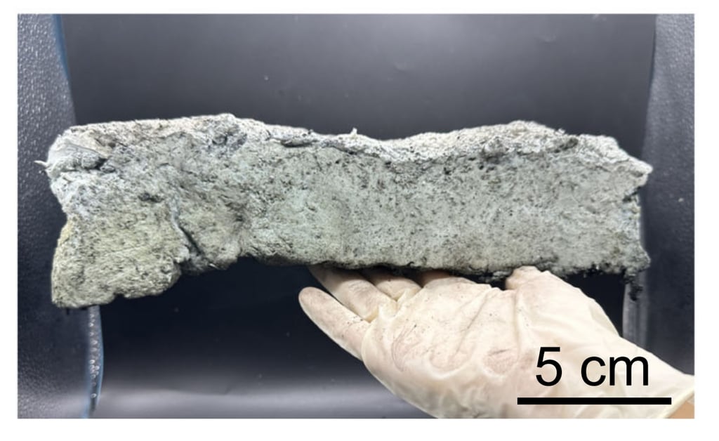 The new method of making bulk SiC aerogel will reduce cost and time for aerogel manufacture. Photo: Nature Communications