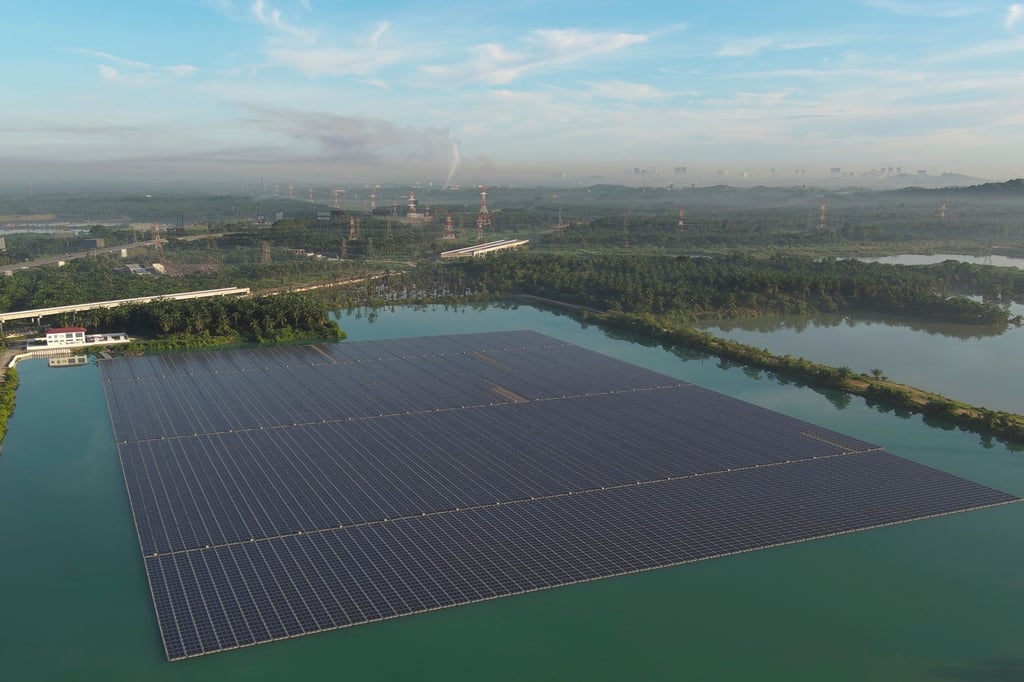 A floating solar array in Selangor, Malaysia. Industry insiders say the US is “clearly determined” to safeguard its solar market. Photo: AP