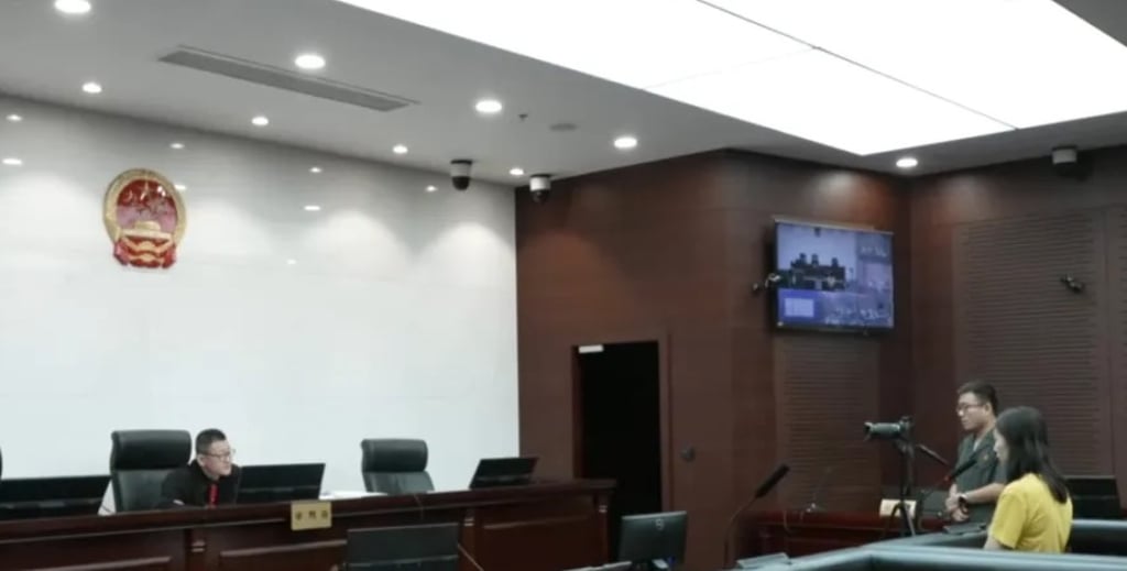 The judge suspended Xie’s jail term because she confessed to her crimes. Photo: Weixin