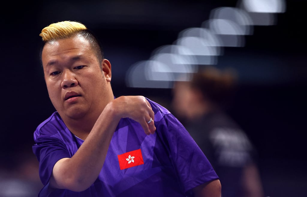 Hong Kong’s Leung Yuk-wing, at his sixth Games, kicked off his Paris Paralympics with a win. Photo: Reuters