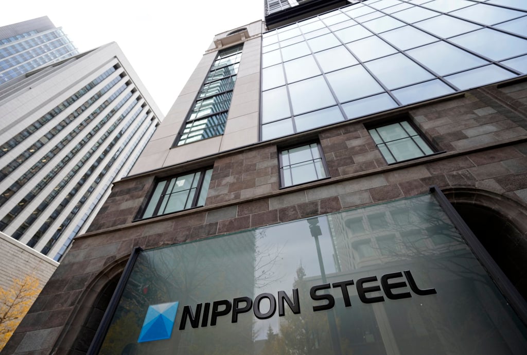 The signage of Nippon Steel at the company’s headquarters in Tokyo, Japan. Photo: EPA-EFE