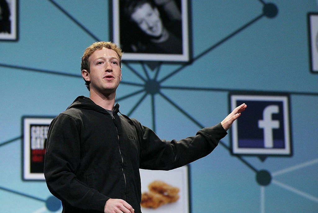 Tech trendsetter: Mark Zuckerberg wore a trademark black hoodie while giving the keynote address at Facebook’s F8 developer conference in San Francisco in 2010. Photo: Getty Images