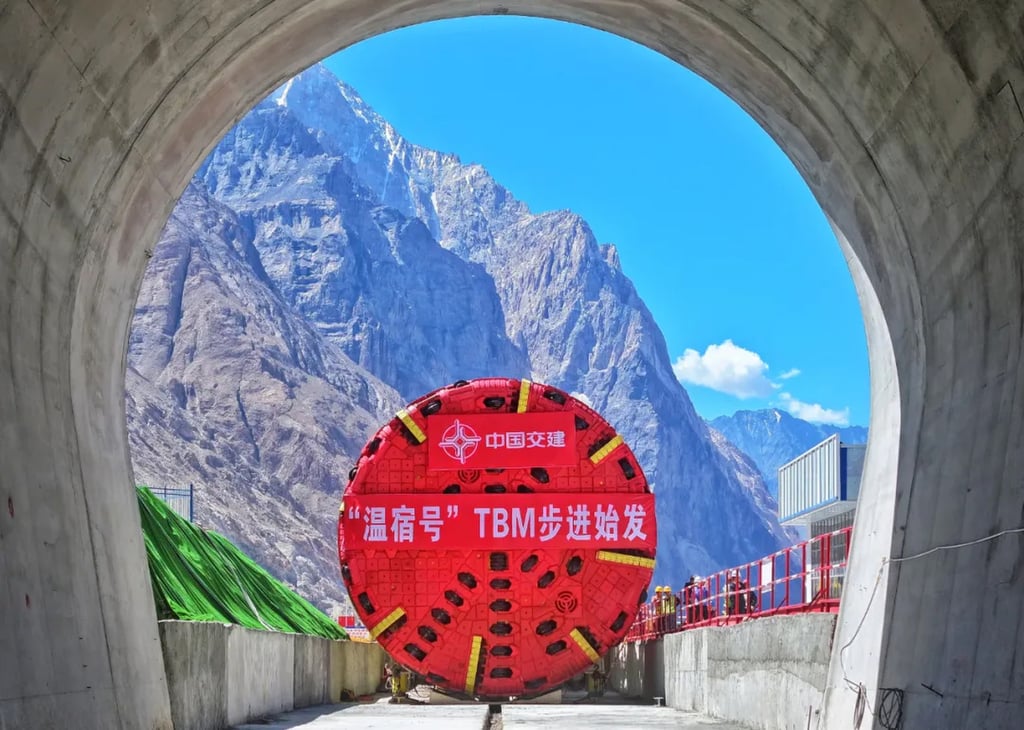Tunnel boring machines are seen as another major accomplishment for China’s high-end intelligent manufacturing equipment. Photo: QQ.com image