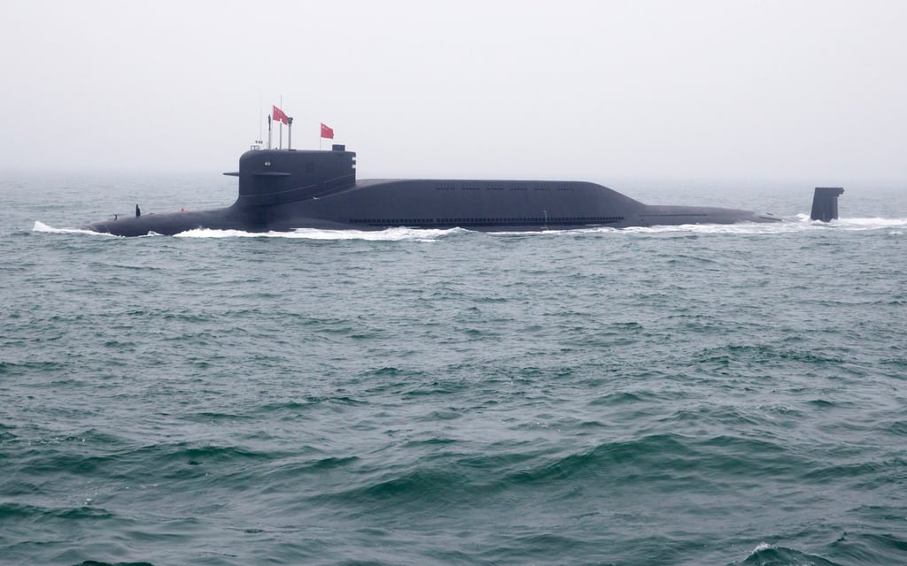 A type 094 Jin-class nuclear submarine Long March 15 of the Chinese navy near Qingdao, Shandong province, in April 2019. Photo: AFP via Getty Images