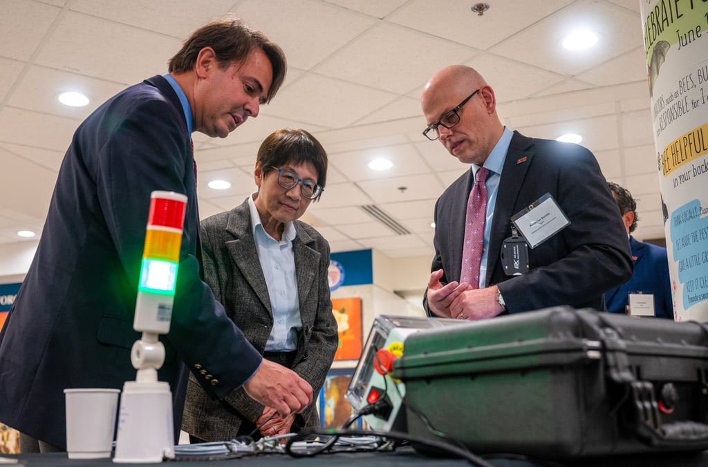 US undersecretary of defence for research and engineering Heidi Shyu attends a technology demonstration at the Pentagon in Washington last year. Photo: US Air Force US undersecretary of defence for research and engineering Heidi Shyu attends a technology demonstration at the Pentagon in Washington last year. Photo: US Air Force