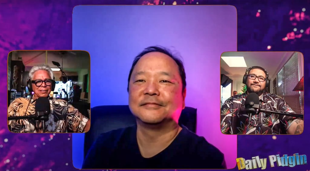 Paul Ogata as a guest interviewee of comedian Andy Bumatai (left). Photo: YouTube/@AndyBumataiShow Paul Ogata as a guest interviewee of comedian Andy Bumatai (left). Photo: YouTube/@AndyBumataiShow