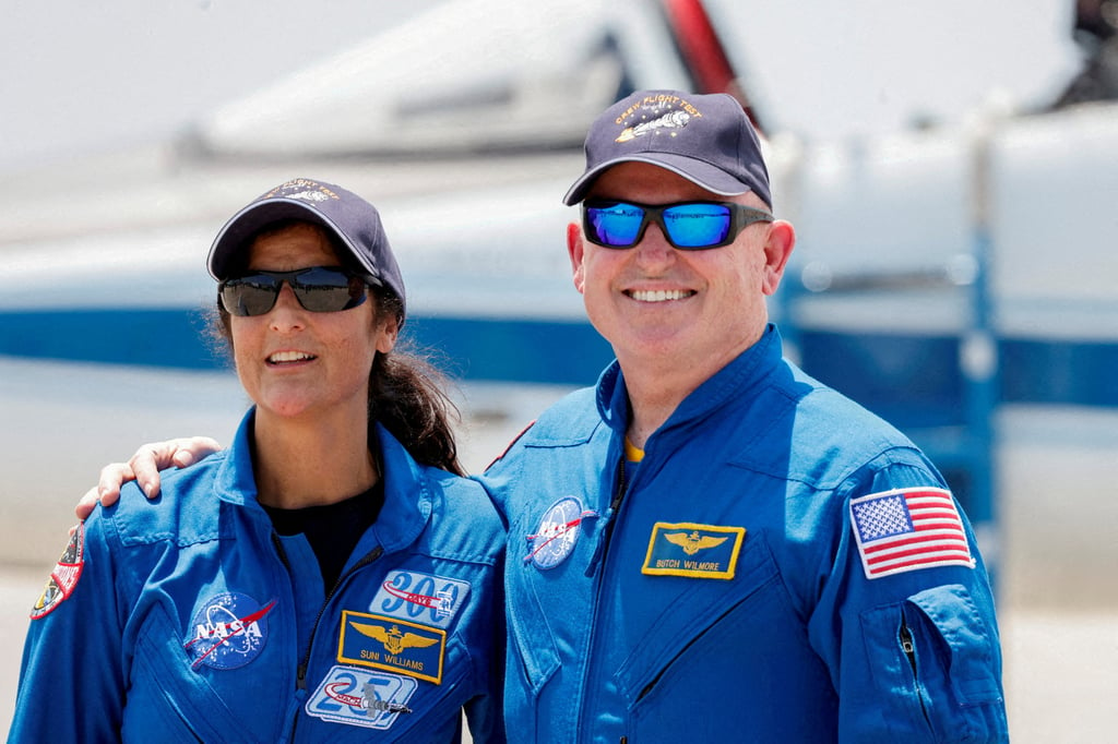 Nasa astronauts Butch Wilmore, right, and Suni Williams. Photo: Reuters