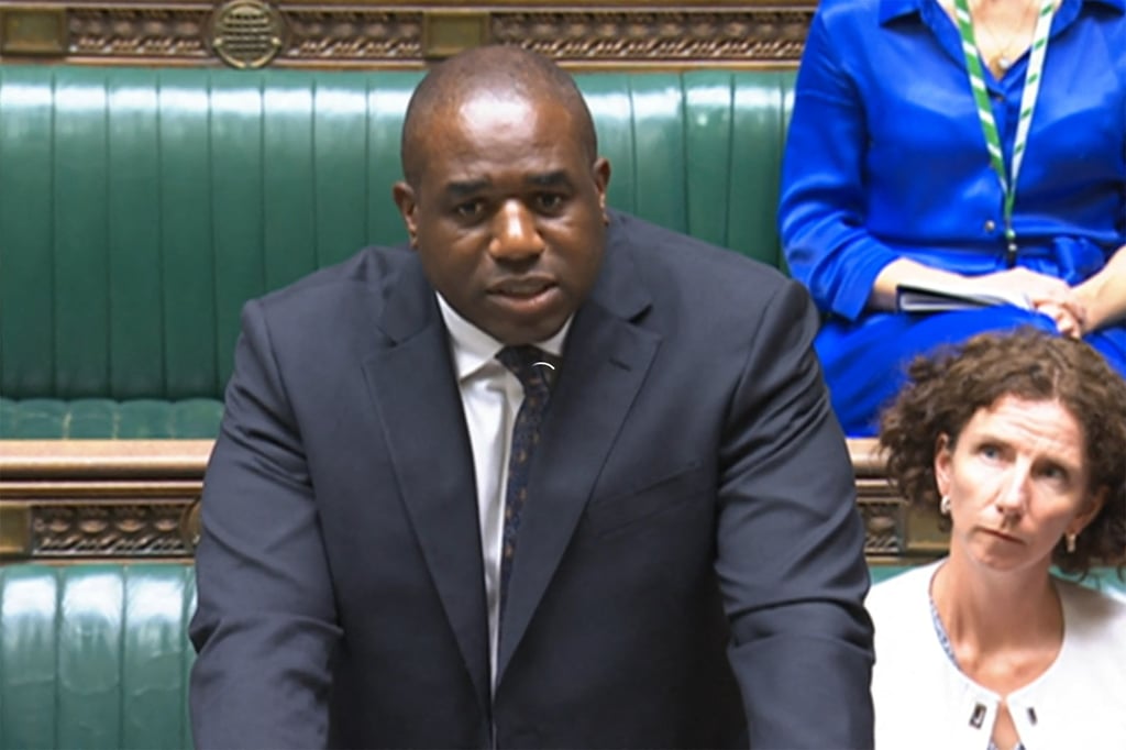 Foreign Secretary David Lammy said Britain it would suspend some arms exports to Israel, citing a “clear risk” that they could be used in a serious breach of international humanitarian law. Photo: AFP/Parliamentary Recording Unit