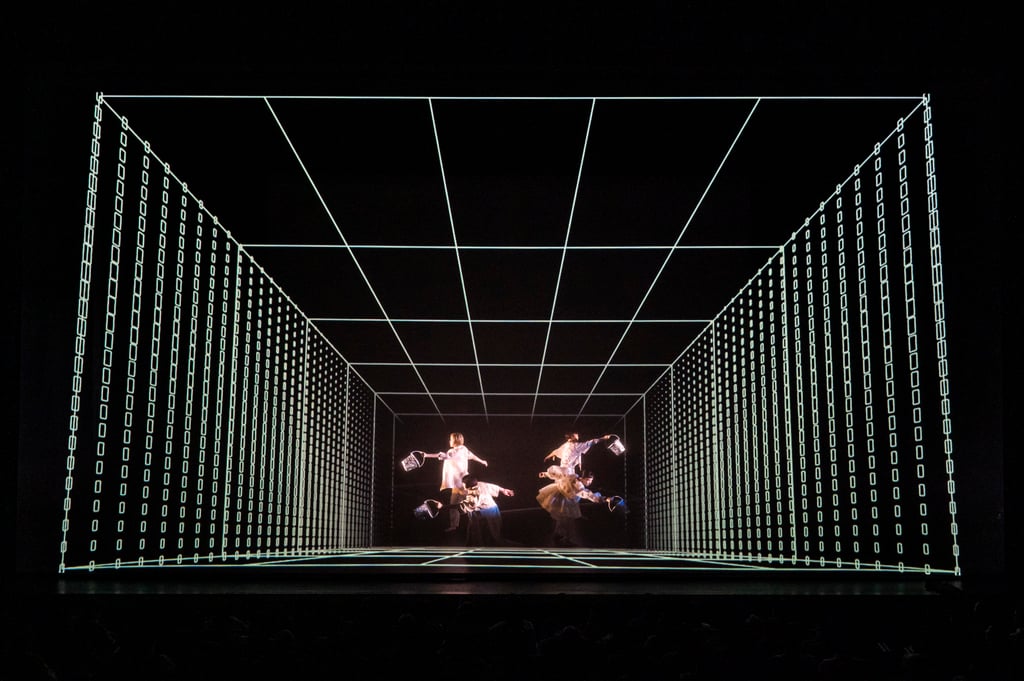 Lines are blurred between reality and virtuality in +1+1+1+, an immersive Japanese show that features dance, music and digital effects, including motion capture technology and holographic projection. Photo: Takeshi Yao