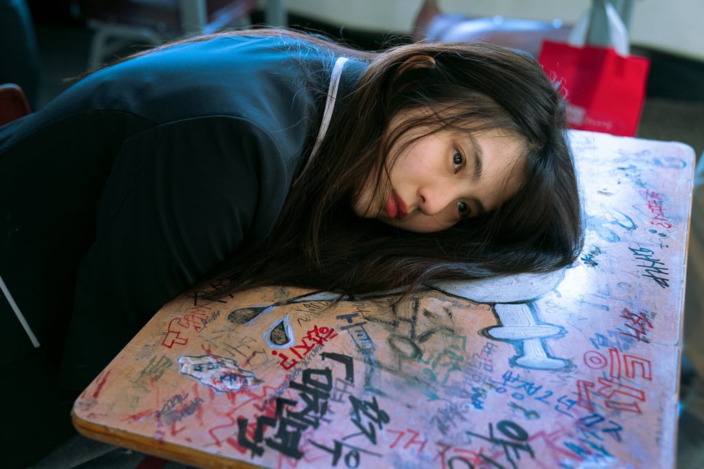 Han So-hee as Yoon Ji-woo in a still from My Name (2021). Photo: Netflix