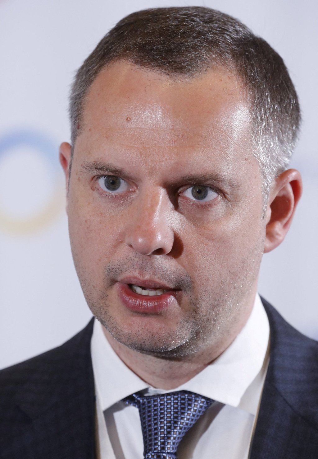 Rostyslav Shurma, Deputy Head of Office of the Ukrainian President speaks during an interview at the Ukraine Recovery Conference in Lugano, Switzerland, in July 2022. Photo: Reuters