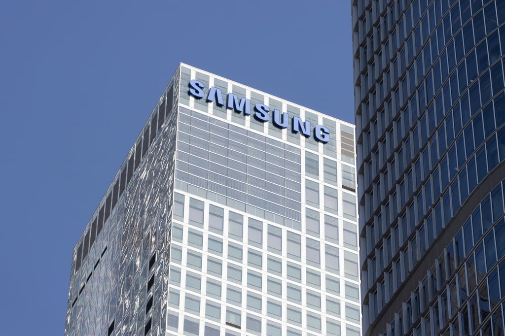 Exterior view of Samsung Tower, the headquarters of Samsung Electronics’ mainland China unit, in Beijing. Photo: Shutterstock