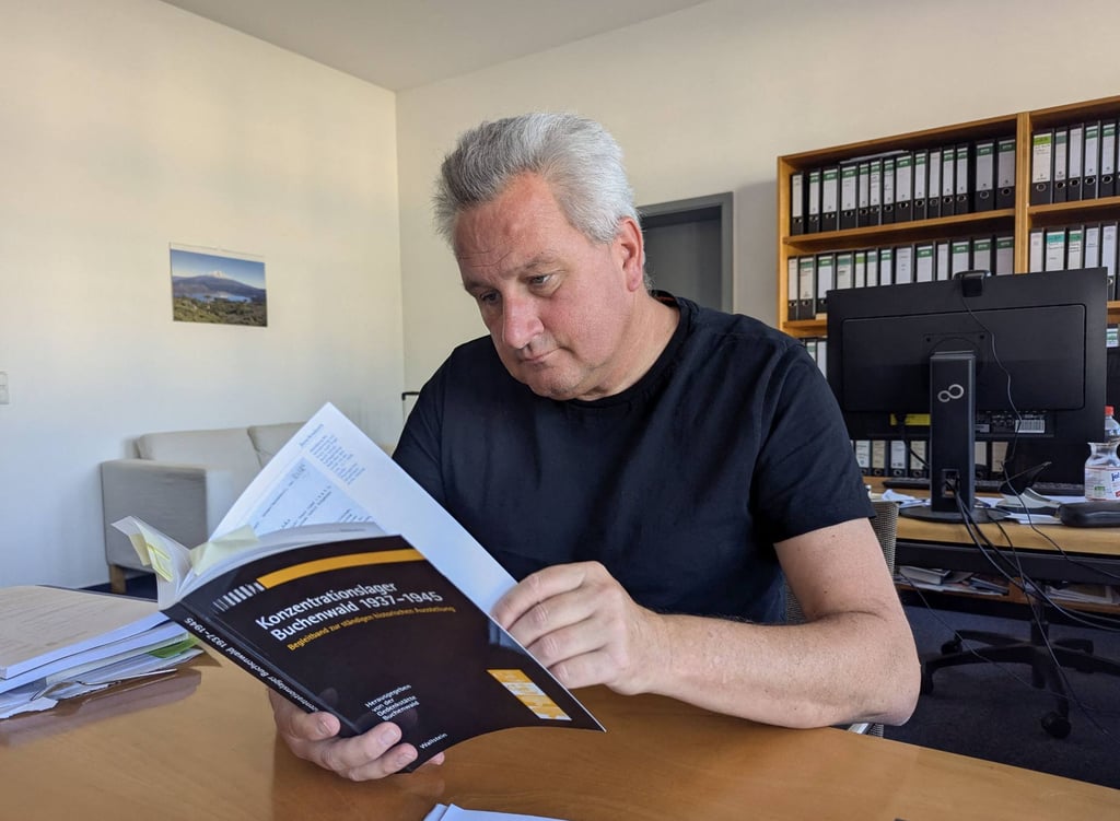 Historian Jens-Christian Wagner, who runs the memorial at Germany’s former Nazi concentration camp Buchenwald, is no stranger to death threats but he fears more trouble ahead after AfD’s election triumph. Photo: AFP Historian Jens-Christian Wagner, who runs the memorial at Germany’s former Nazi concentration camp Buchenwald, is no stranger to death threats but he fears more trouble ahead after AfD’s election triumph. Photo: AFP