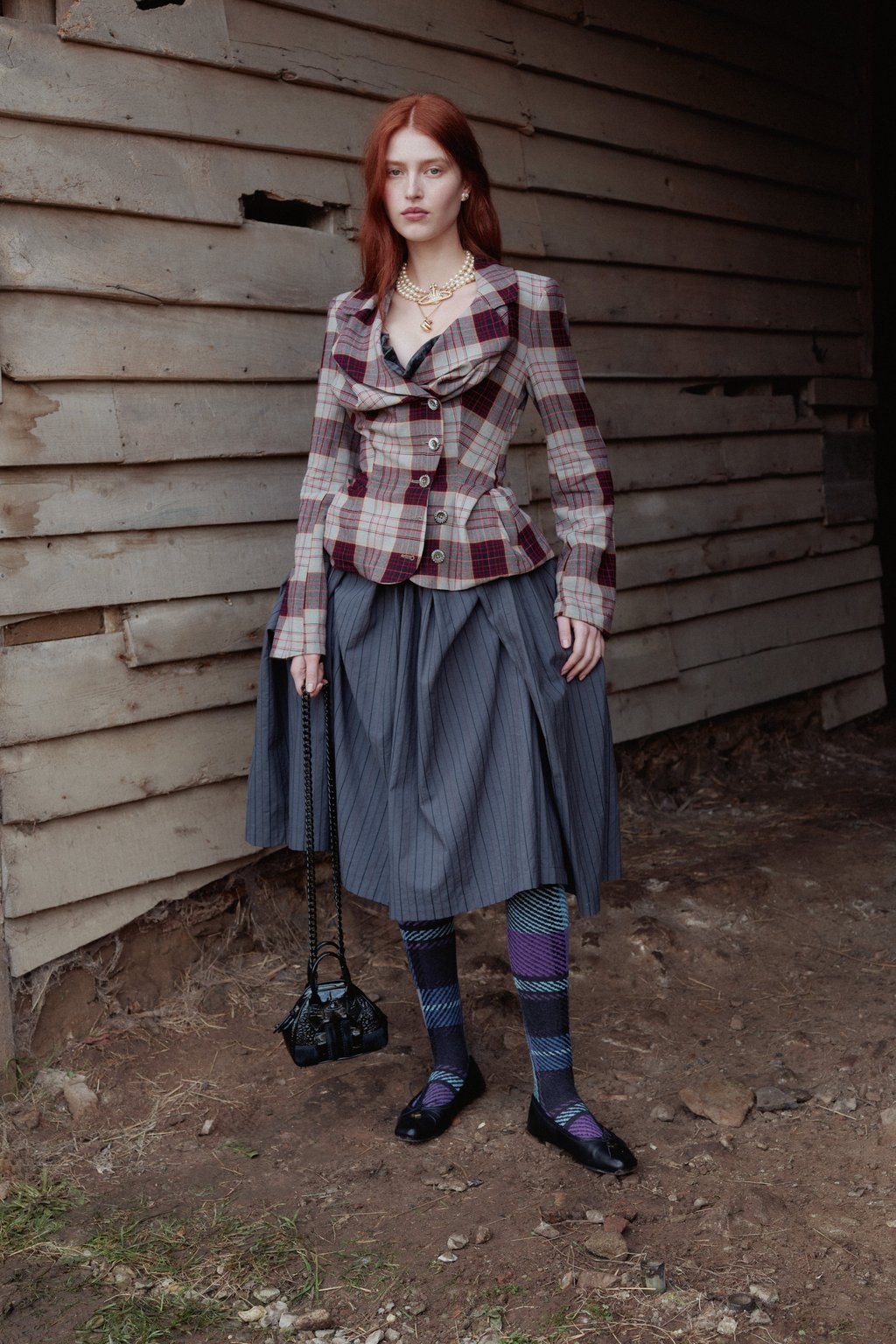 A model wearing pieces from the Vivienne Westwood autumn/winter 2024-25 collection. Photo: Handout