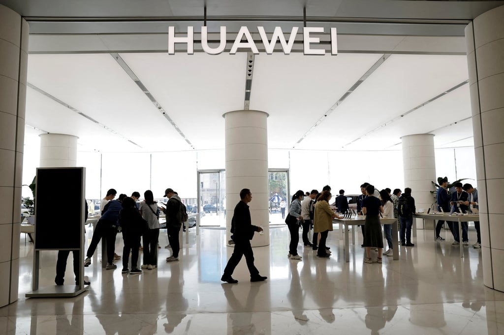 A Huawei flagship store in Beijing. Photo: Reuters