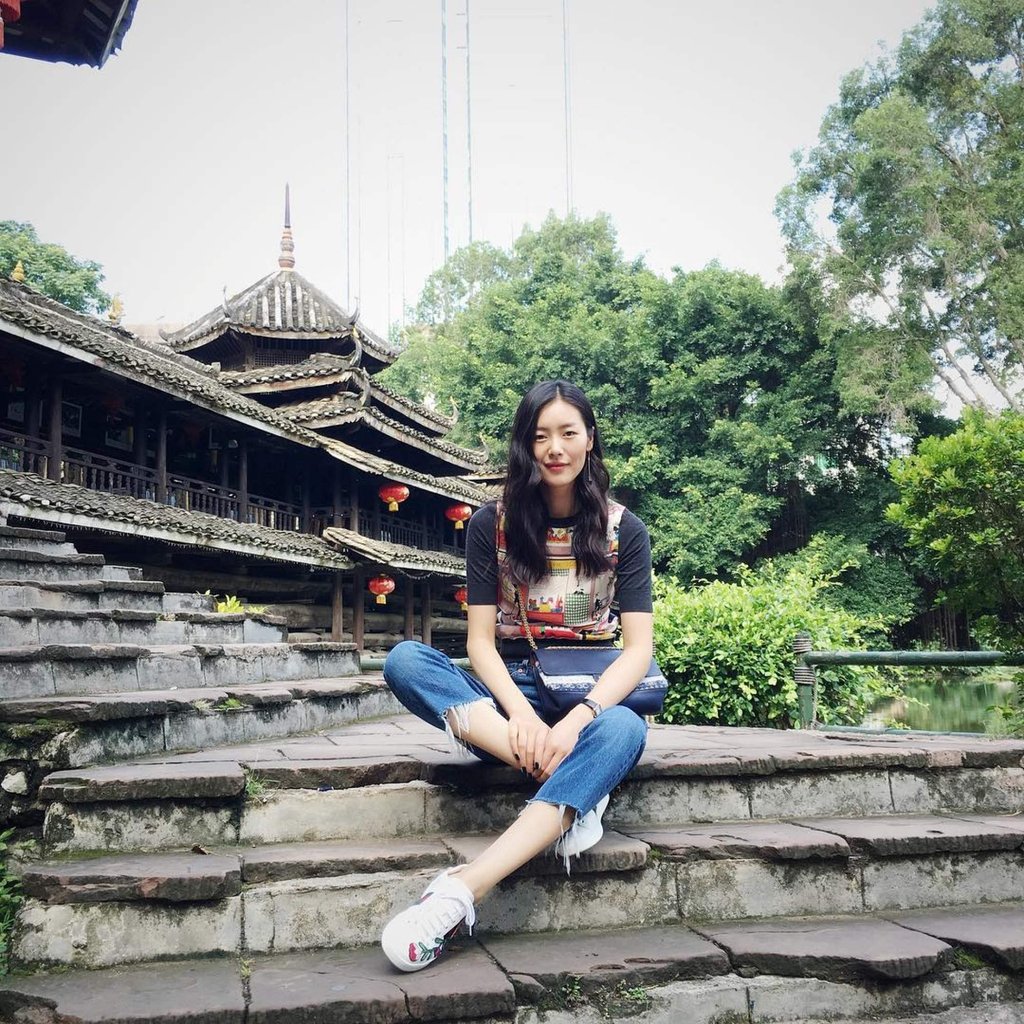Liu Wen on holiday in Nanning. Photo: @liuwenlw/Instagram