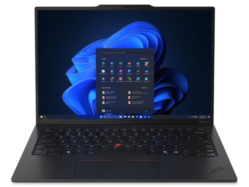 The ThinkPad X1 Carbon Gen 13 Aura Edition personal computer. Photo: Lenovo