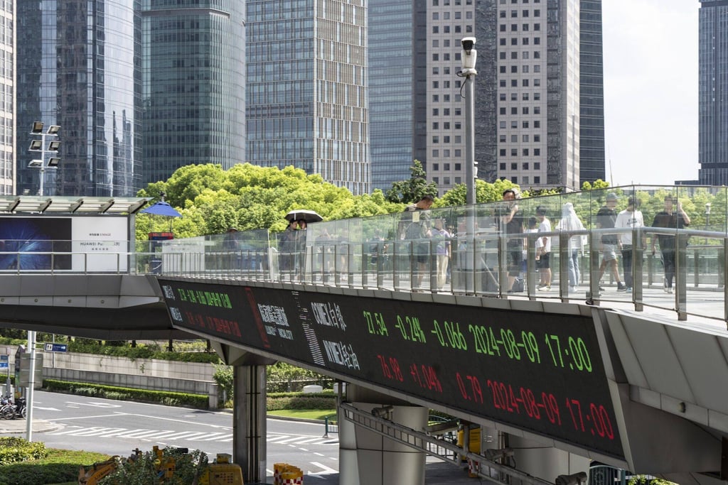 The Lujiazui financial district in Shanghai. Photo: Bloomberg The Lujiazui financial district in Shanghai. Photo: Bloomberg