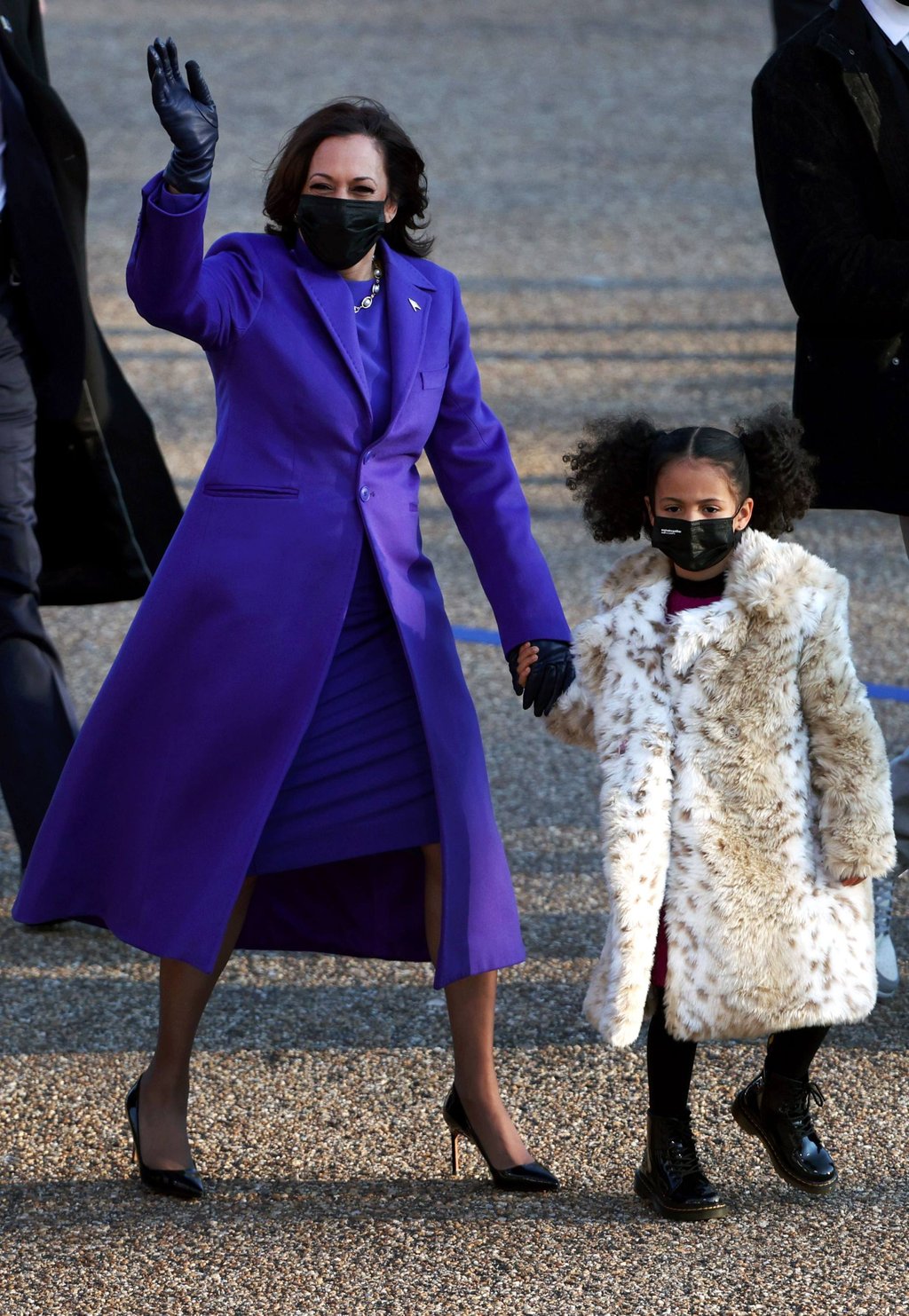 US Vice-President Kamala Harris with her great niece Amara after President Joe Biden’s inauguration on January 20, 2021. Photo: Getty Images/AFP