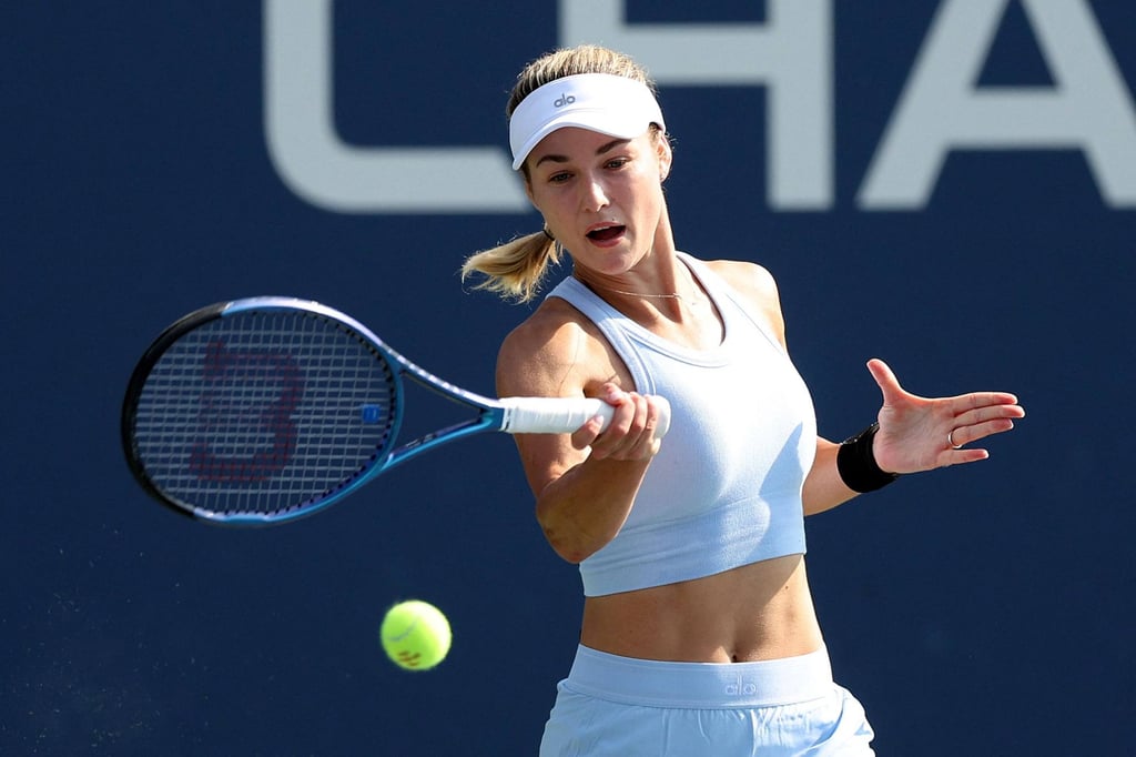 Anna Kalinskaya at the 2024 US Open in August. Photo: Getty Images