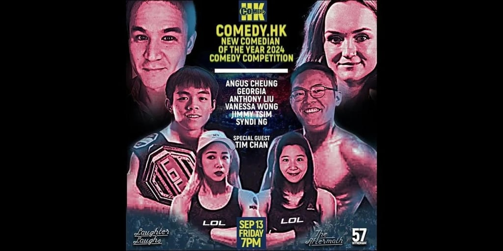 Six of Hong Kong’s best new comics will compete at The Aftermath, in Central, this Friday. Photo: Comedy HK