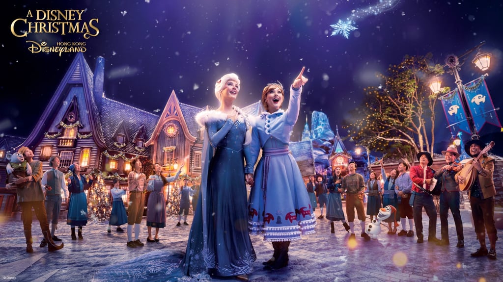 Hong Kong Disneyland will celebrate “A Disney Christmas” at World of Frozen for the first time this winter. Hong Kong Disneyland will celebrate “A Disney Christmas” at World of Frozen for the first time this winter.